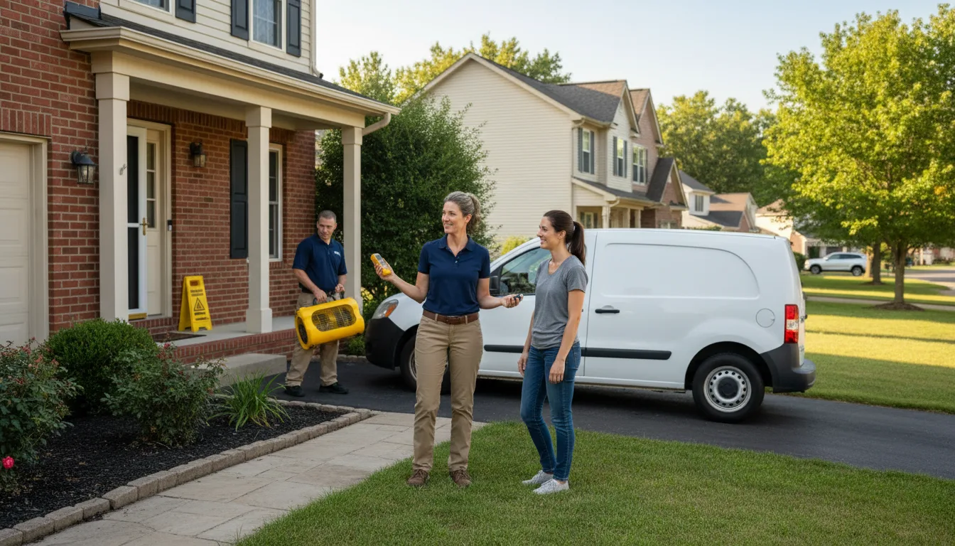 Residential water damage restoration in Glennville, CA